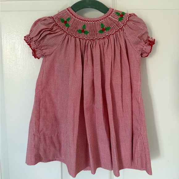 Petit Bebe Other - Petit Bebe Christmas smocked dress 9m